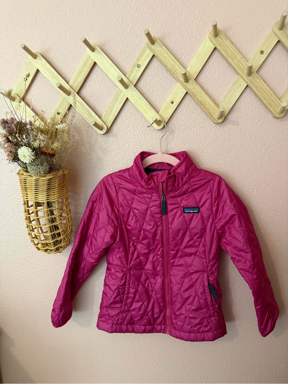 Patagonia Girls Hot Pink Nano Puff